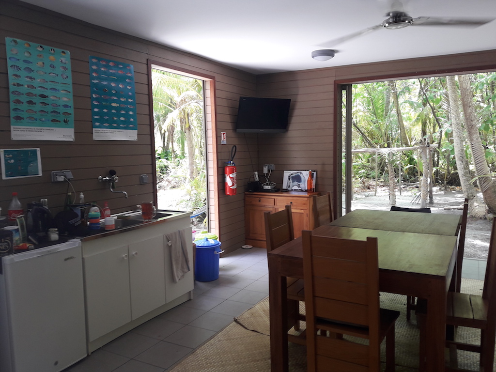 common area with kitchen