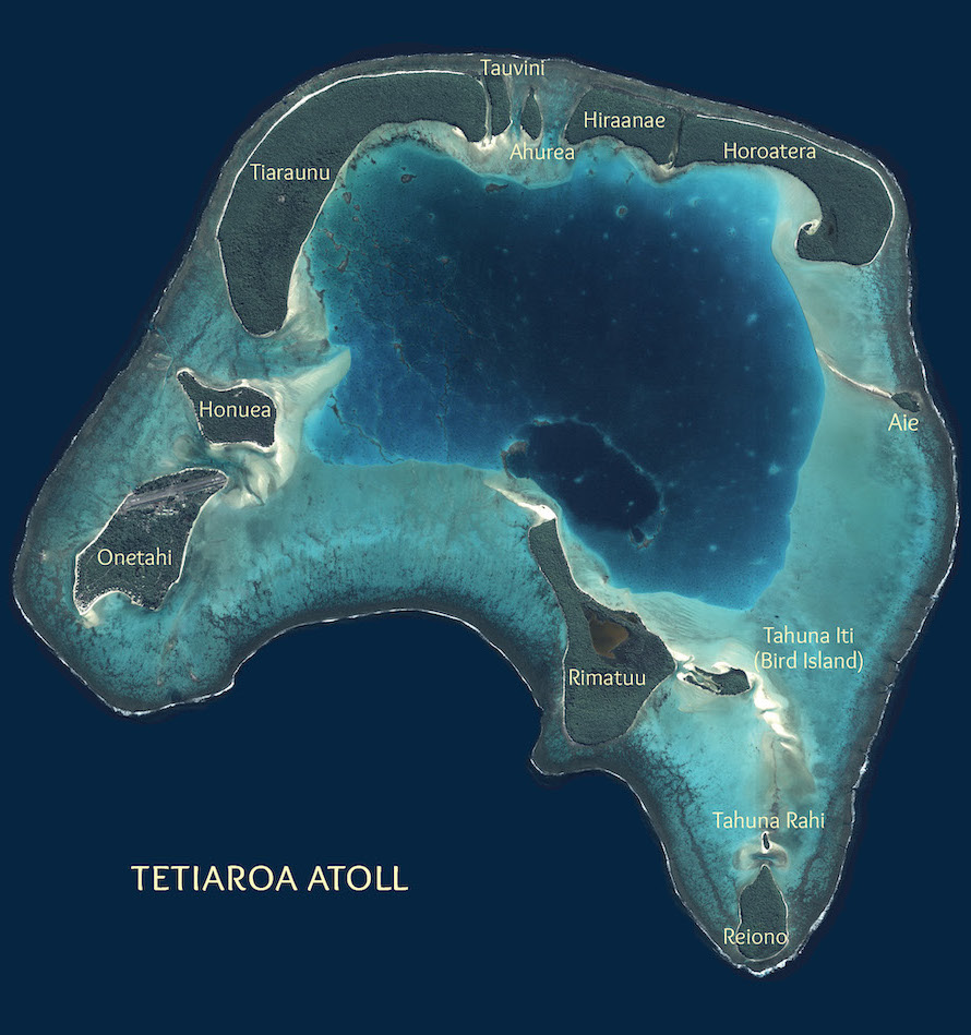map of tetiaroa atoll