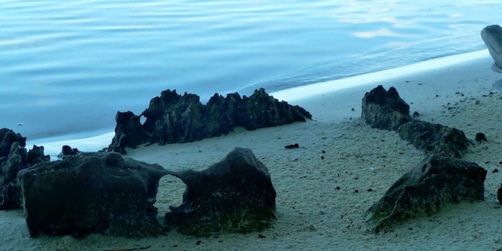 marae sur la plage de Tetiaroa