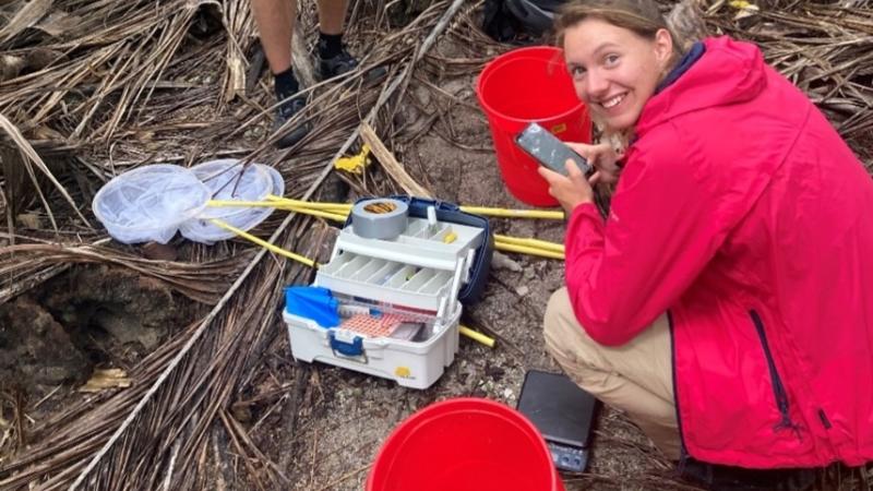 tupa fieldwork for crab monitoring study