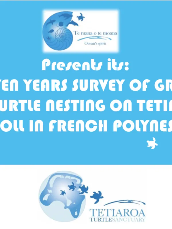 Eleven-year study of green turtle nesting on Tetiaroa