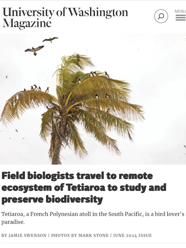 Field biologists on Tetiaroa